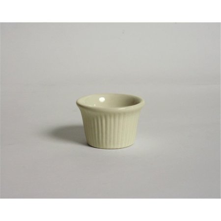 TUXTON CHINA Ramekin Fluted 1.5 oz. - Eggshell - 4 Dozen BEX-0152